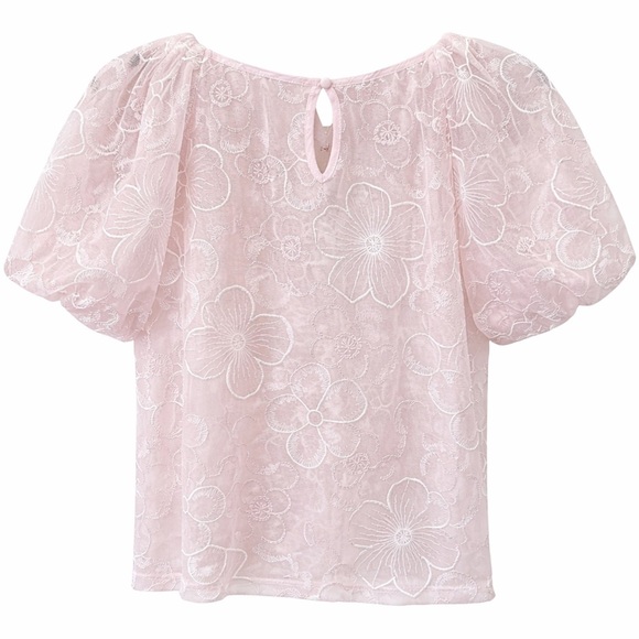 🌺 Laundry by Shelli Segal Sheer Floral Blouse - Picture 4 of 4